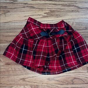 Christmas plaid red skirt size 3t